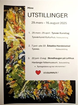 tre utstillinger